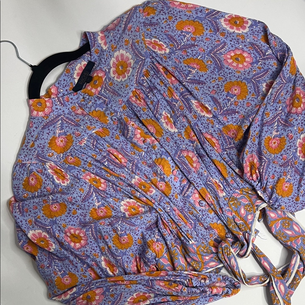 RACHEL Rachel Roy Women’s Floral Crop Blouse size M - Picture 5 of 10
